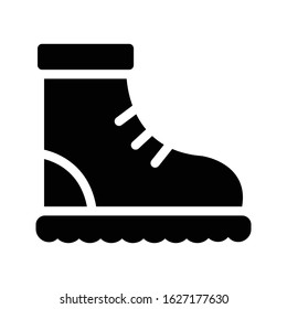 shoe vector glyph flat icon  