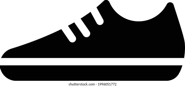 shoe vector glyph flat icon
