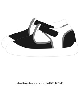 Shoe vector icon. Children's shoes for kindergarten.