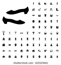 Shoe vector icon illustration isolated vector sign symbol. clothes icons vector set. on white background