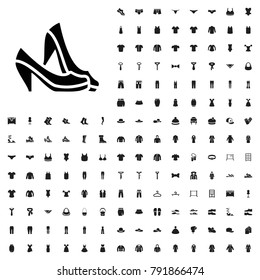 Shoe vector icon illustration isolated vector sign symbol. editable clothes icons vector set.