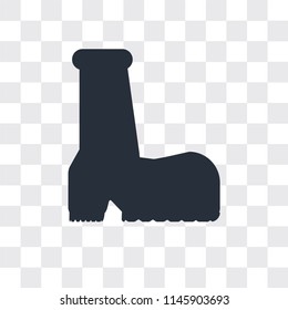 Shoe vector icon isolated on transparent background, Shoe logo concept