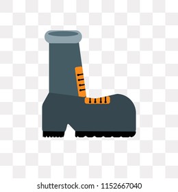 Shoe vector icon isolated on transparent background, Shoe logo concept