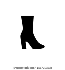 Shoe vector icon on white background.