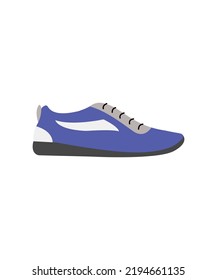 Shoe vector icon - Woman sneakers vector isolated on white background

