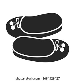Shoe vector icon.Black vector icon isolated on white background shoe.