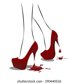 shoe. vector illustration.