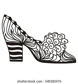 Shoe. Vector illustration.