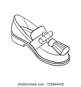 shoe, vector illustration
