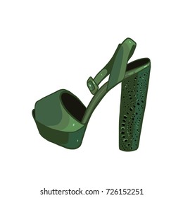 shoe, vector illustration