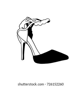 shoe, vector illustration