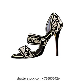 shoe, vector illustration