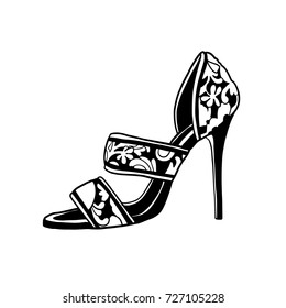 shoe, vector illustration