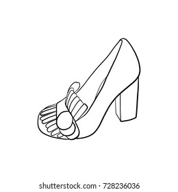 shoe, vector illustration