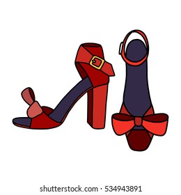 Similar Images, Stock Photos & Vectors of Shoe vector illustration ...