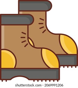 shoe Vector illustration on a transparent background. Premium quality symbols. Vector Line Flat color  icon for concept and graphic design.