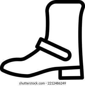 shoe  Vector illustration on a transparent background. Premium quality symmbols. Thin line vector icons for concept and graphic design.