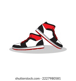 shoe vector illustration, suitable for mascot, advertisement, logo, model, advertisement, poster, etc