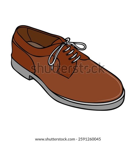 shoe vector illustration,isolated on white background,top view