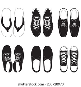 shoe vector set 