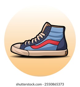 Shoe vector, sneaker shoe vector logo design icon