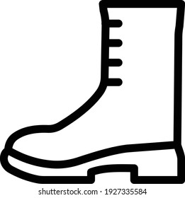 shoe vector thin line icon