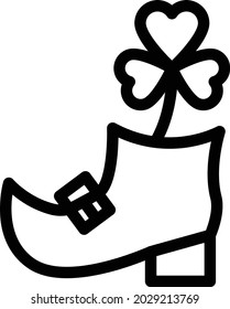 shoe vector thin line icon
