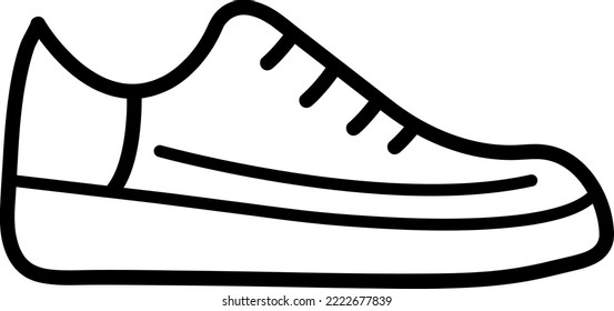 icono de línea delgada del vector del zapato en fondo blanco..eps
