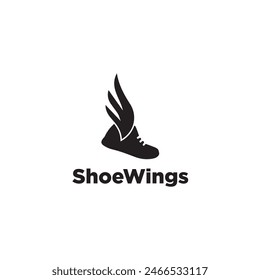 Shoe Wings Logo Simple Modern