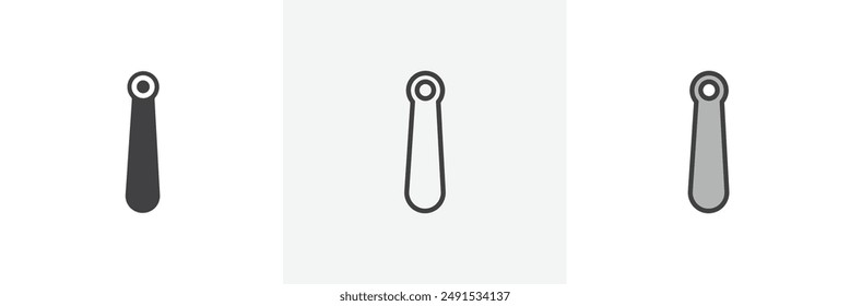 Shoehorn colored icon set. Eps 10