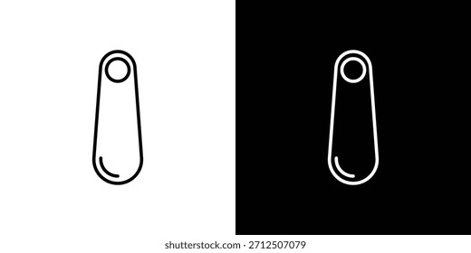Icono de calzador en estilo lineal simple.