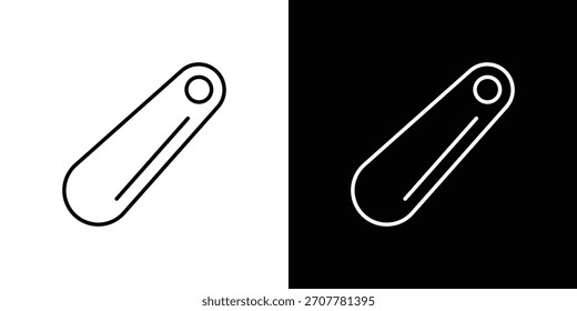 Icono de calzador. línea delgada para Web y móvil, estilo minimalista moderno