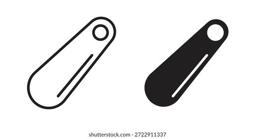 Schuhhorn-Symbol für Web und App. Vektorgrafik eps