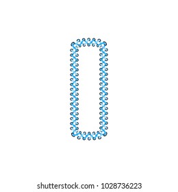 I Shoelace Letter Logo Icon Design