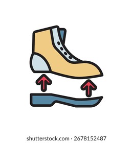 Shoemaker Assembling Icon Vector Illustration