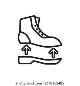 Shoemaker Montage Gliederungssymbol Vektorgrafik