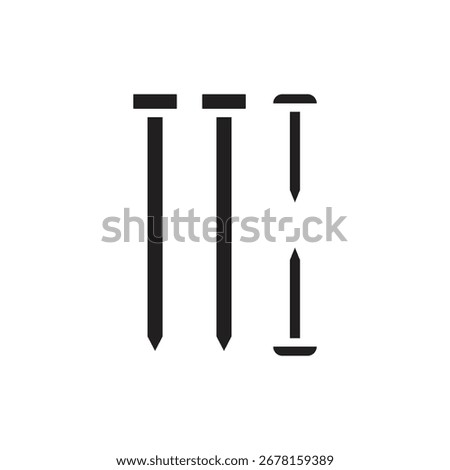 Shoemaker Nails Filled Icon Vector Illustration