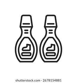 Shoemaker Polish Outline Icon Vector Illustration