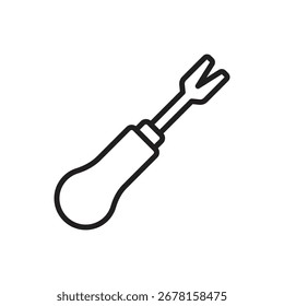 Shoemaker Tack Lifter Umrisssymbol Vektorgrafik