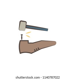 shoemaker tools icon. Element of professions tools icon for mobile concept and web apps. Sketch shoemaker tools icon can be used for web and mobile