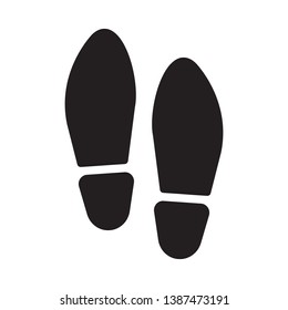 Shoeprint, footprint icon in trendy flat style design. Vector graphic illustration. suitable for website design, logo, app, and ui. Vector file. EPS 10.