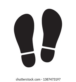 Shoeprint, footprint icon in trendy flat style design. Vector graphic illustration. suitable for website design, logo, app, and ui. Vector file. EPS 10.