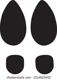 Shoeprint, footprint icon in trendy flat style design. Vector graphic illustration.eps