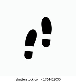 Shoeprint Icon. UI Symbol - Vector.