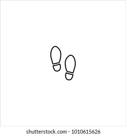 shoeprint icon vector