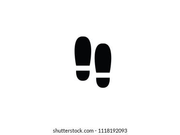 Shoeprints footprints black icon sign symbol walking