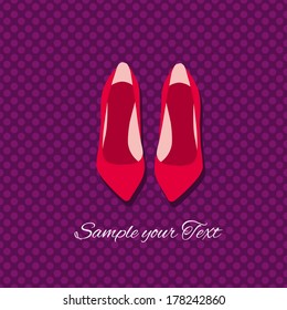 Shoes and abstract pattern