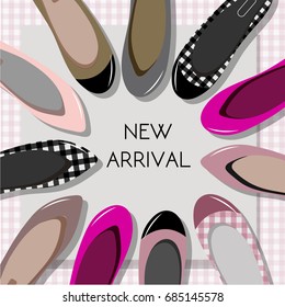 shoes advertising vector