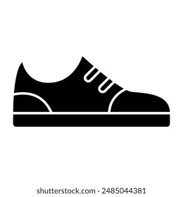 Zapatos Icono negro. Ilustración vectorial.