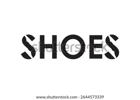 SHOES Bold Wordmark for Footwear Branding